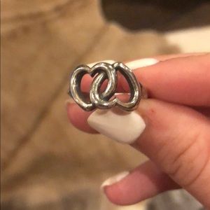 Double heart ring James Avery
